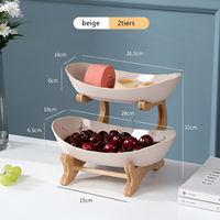 Meerlagige fruitmand van hout - Moderne fruitmand