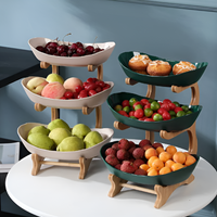 Meerlagige fruitmand van hout - Moderne fruitmand
