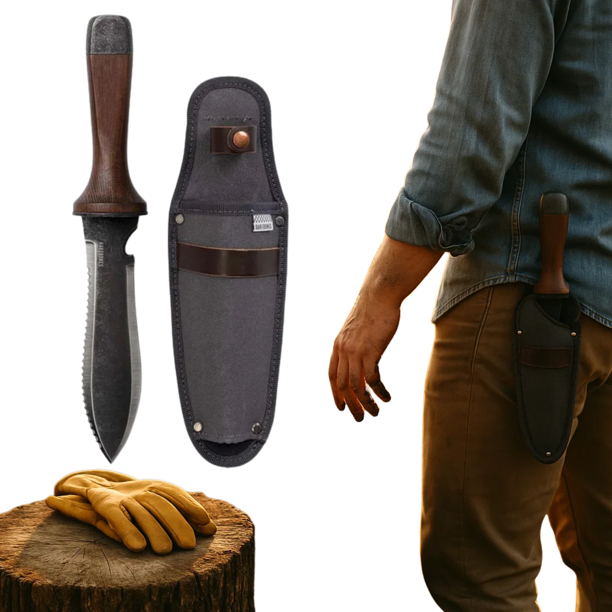 TerraWeave Tuinmes Met Roestbestendige Blad En Sheath