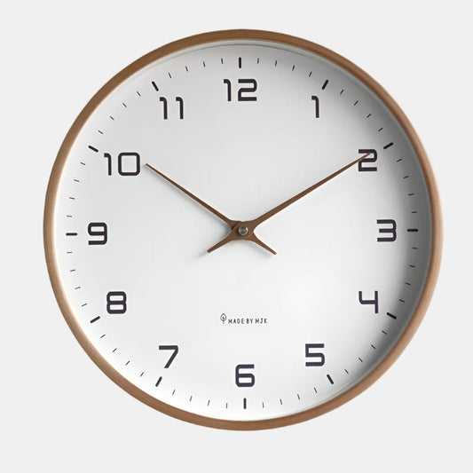 Minimalistische Analoge Wandklok voor Moderne Interieurs