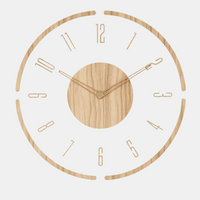 Minimalistische Ronde Wandklok met Stille Beweging