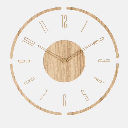 Minimalistische Ronde Wandklok met Stille Beweging