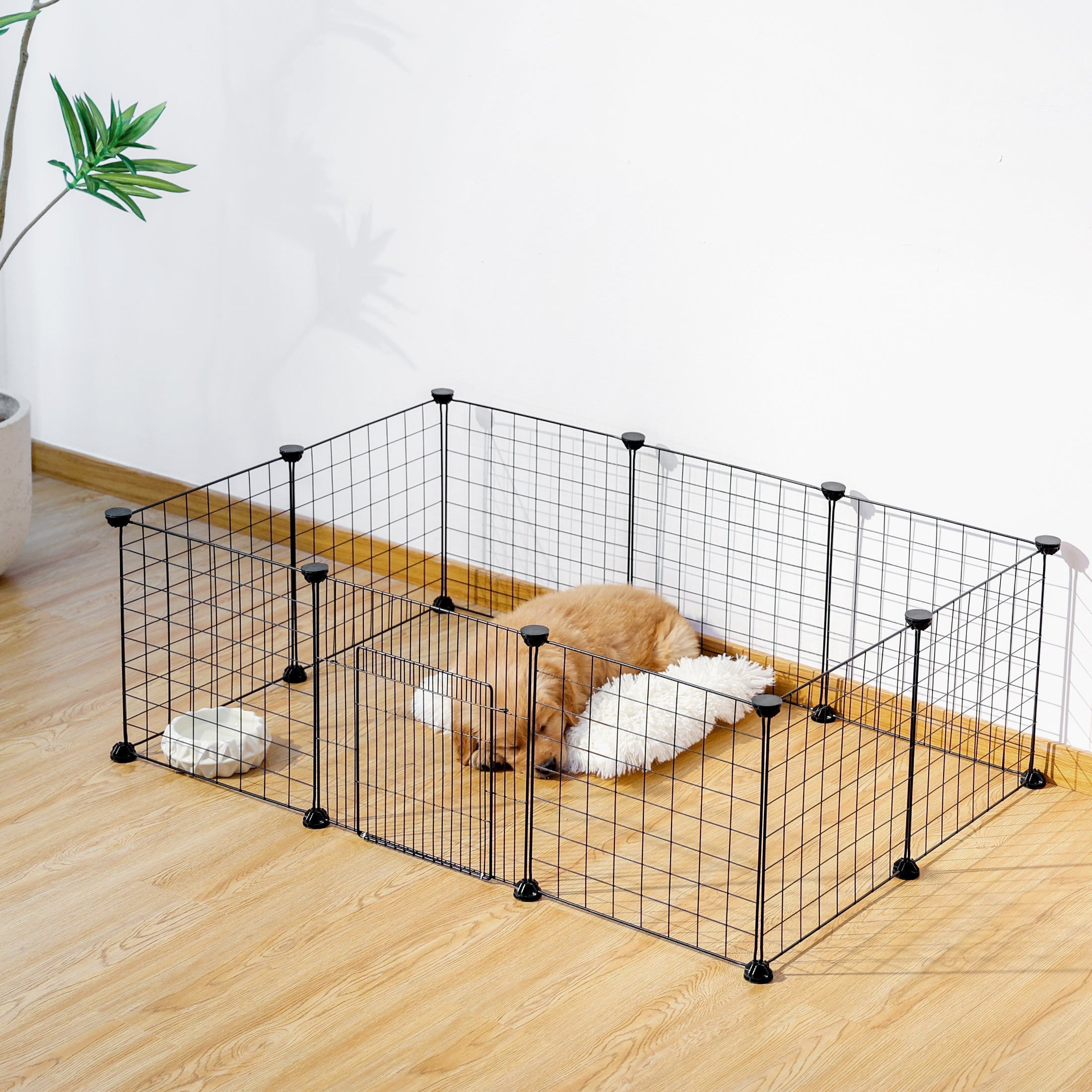 Gemakkelijk opvouwbare hondenkooi | Ruimtebesparend en zonder gereedschap te monteren Handige en betrouwbare binnenoplossing voor honden en puppy's.