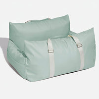 ComfyRide Hondenstoel – Hondenzitbed met veiligheidsgordel & antislip bodem voor auto & thuis