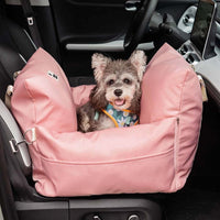 ComfyRide Hondenstoel – Hondenzitbed met veiligheidsgordel & antislip bodem voor auto & thuis