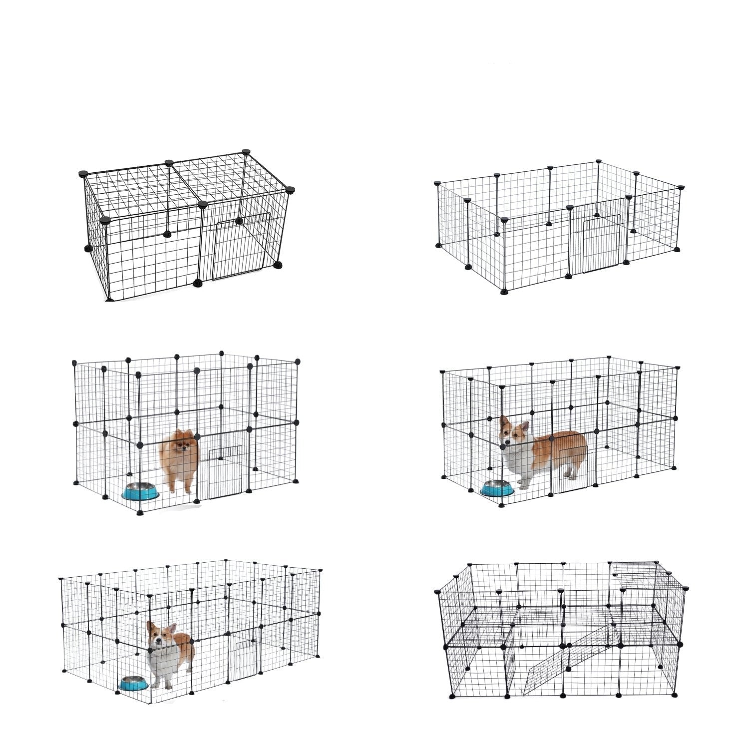 Gemakkelijk opvouwbare hondenkooi | Ruimtebesparend en zonder gereedschap te monteren Handige en betrouwbare binnenoplossing voor honden en puppy's.