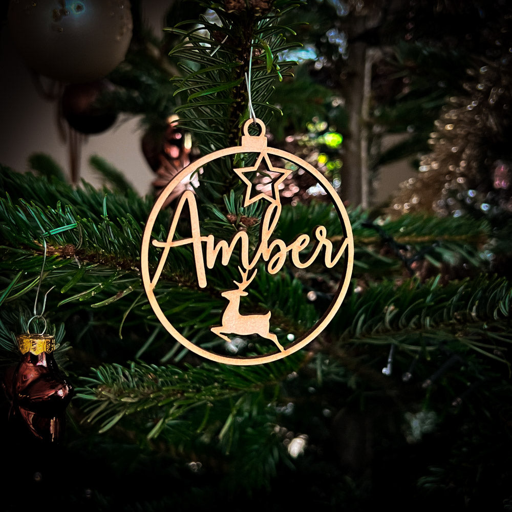 GleamOrnament |  Kerst sneeuwvlok ornamenten met te personaliseren naam