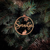 GleamOrnament |  Kerst sneeuwvlok ornamenten met te personaliseren naam