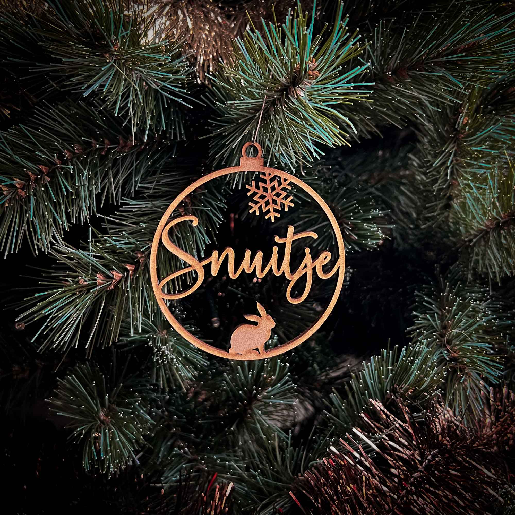GleamOrnament |  Kerst sneeuwvlok ornamenten met te personaliseren naam