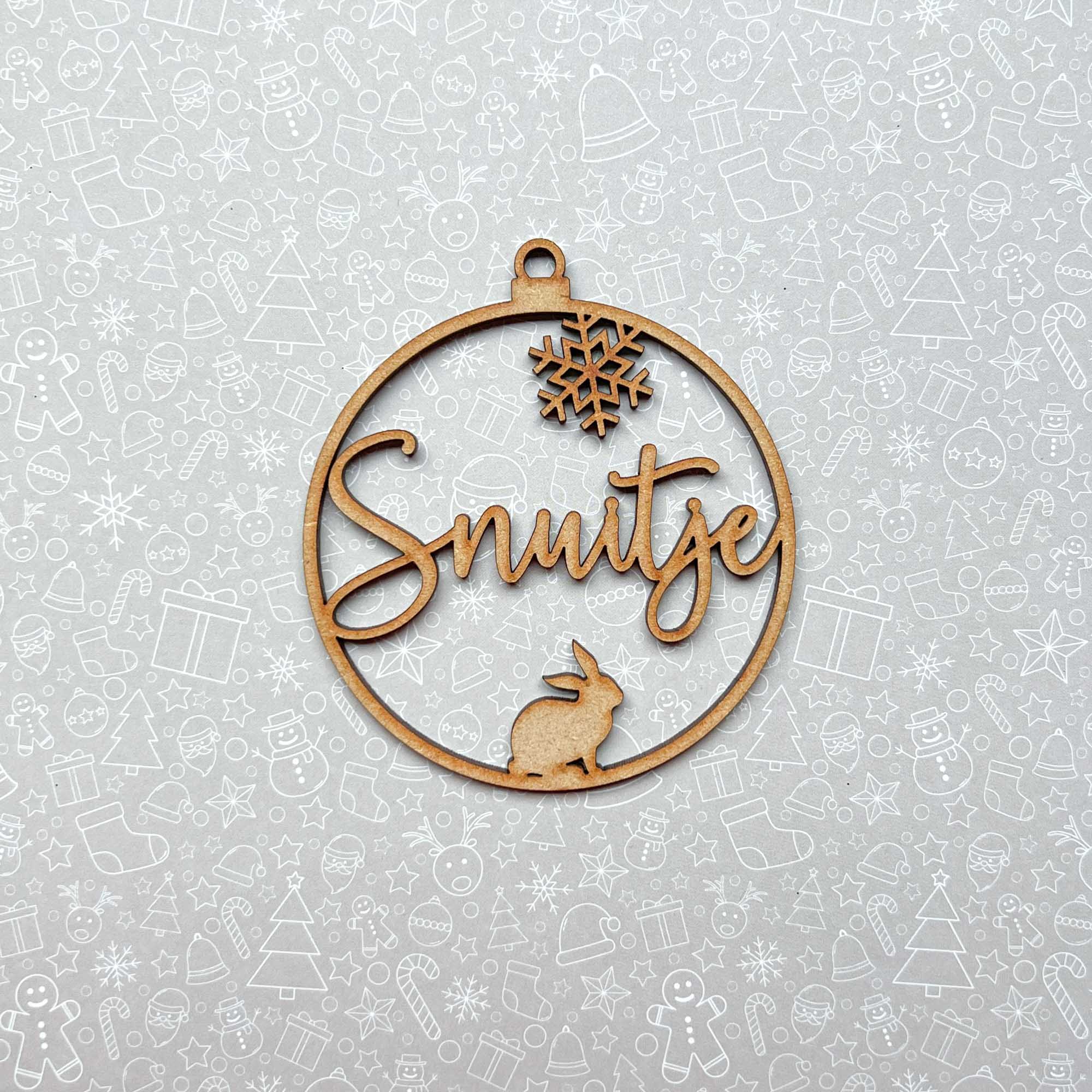 GleamOrnament |  Kerst sneeuwvlok ornamenten met te personaliseren naam