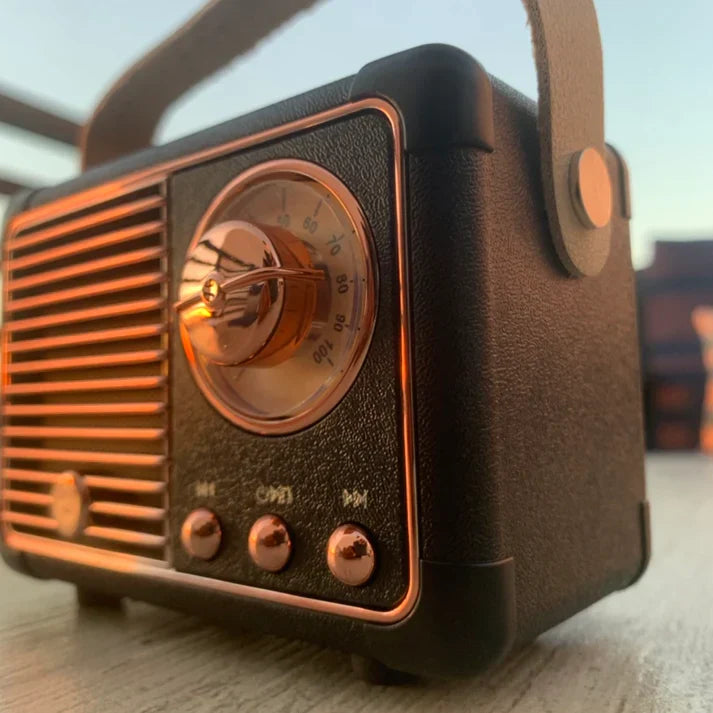 Sonique Classic Bluetooth Speaker | Premium draadloze 2.0-kanaals luidspreker met rijke audio en retro design