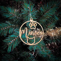 GleamOrnament |  Kerst sneeuwvlok ornamenten met te personaliseren naam