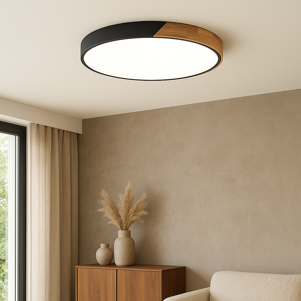 Noordse Houten Plafondlamp