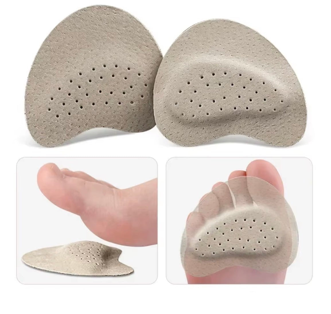 Antislip voetkussentjes voor sandalen – Pijnverlichting voor vrouwen