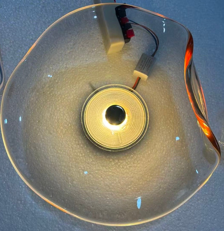 Nordic Gebogen Glas Japandi Stijl Glas LED Wandlamp