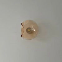 Nordic Gebogen Glas Japandi Stijl Glas LED Wandlamp