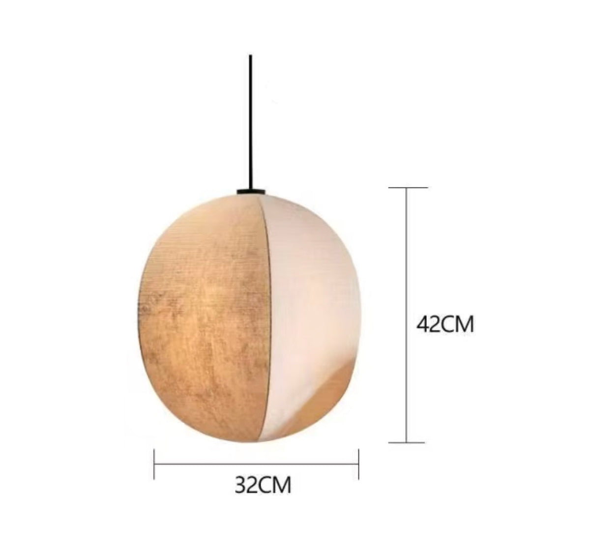 Zen Harmony Japandi Stoffen Hanglamp