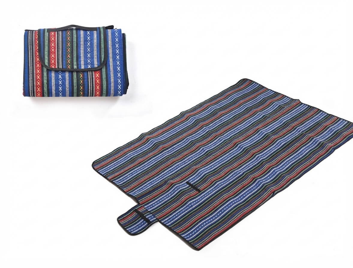 Buitendeken – Waterdichte Picknickdeken met Ethno-Design voor Kamperen en Uitstapjes