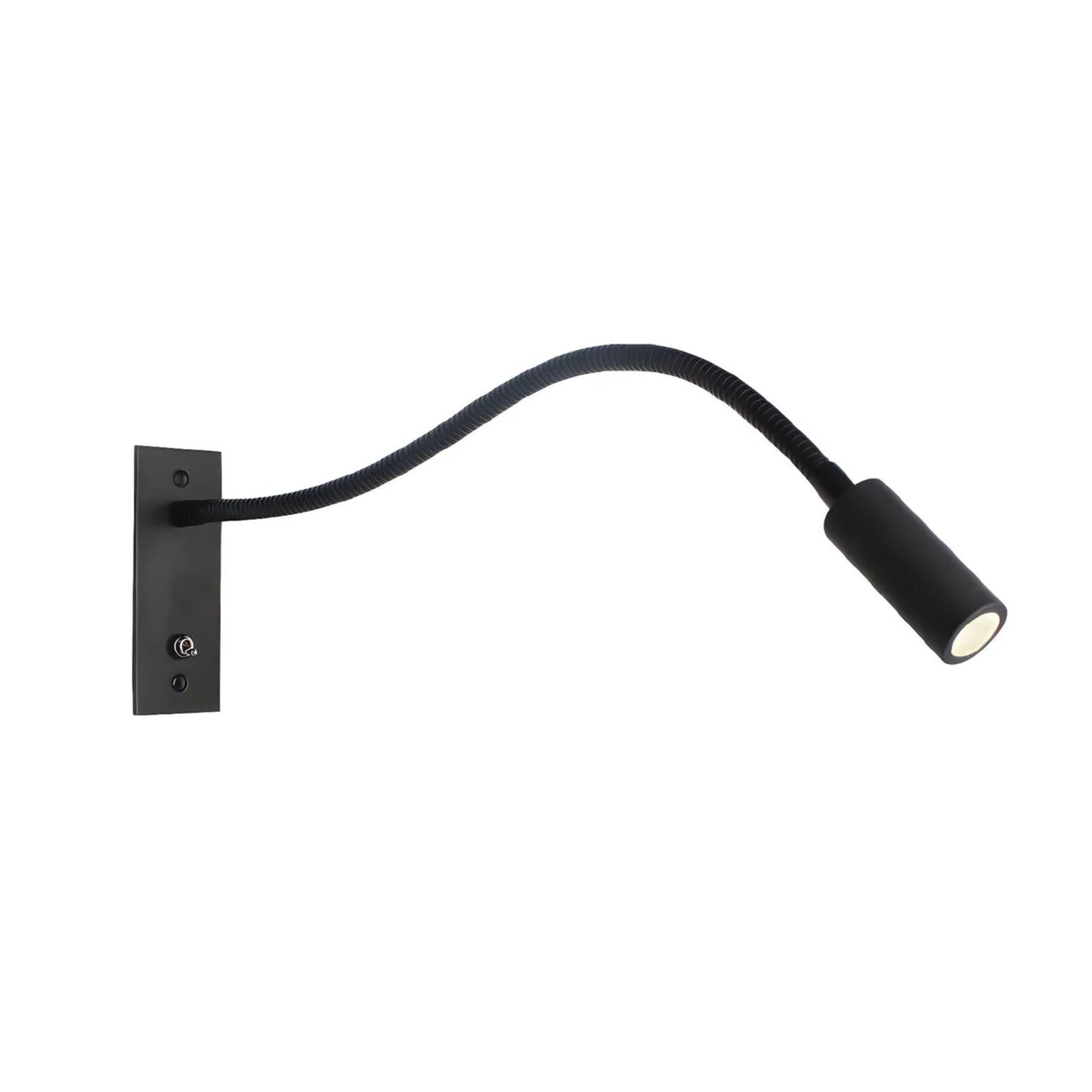 Verstelbare Gooseneck Metalen Wandlamp met Cilindrische Kop
