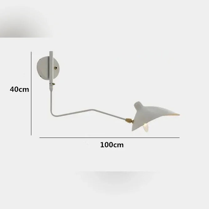 Rosa Wandlamp