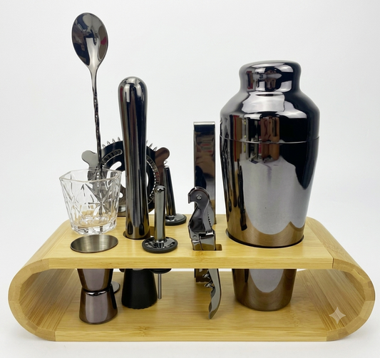 LUXMIX BARSET – 10-delig Cocktailset van RVS voor stijlvolle drankjes