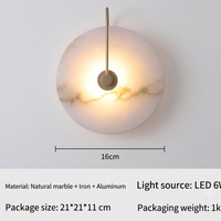 LED Wandlamp van Alabaster – Elegant en Rust in het Licht