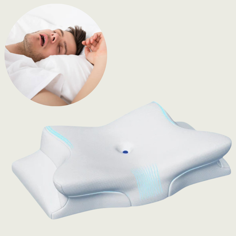 Anti-Snurk Kussen | Ergonomische Nek- en Hoofdst steun | Wit