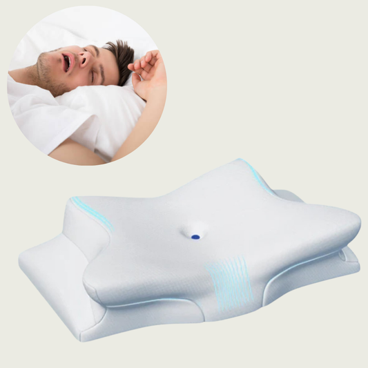 Anti-Snurk Kussen | Ergonomische Nek- en Hoofdst steun | Wit