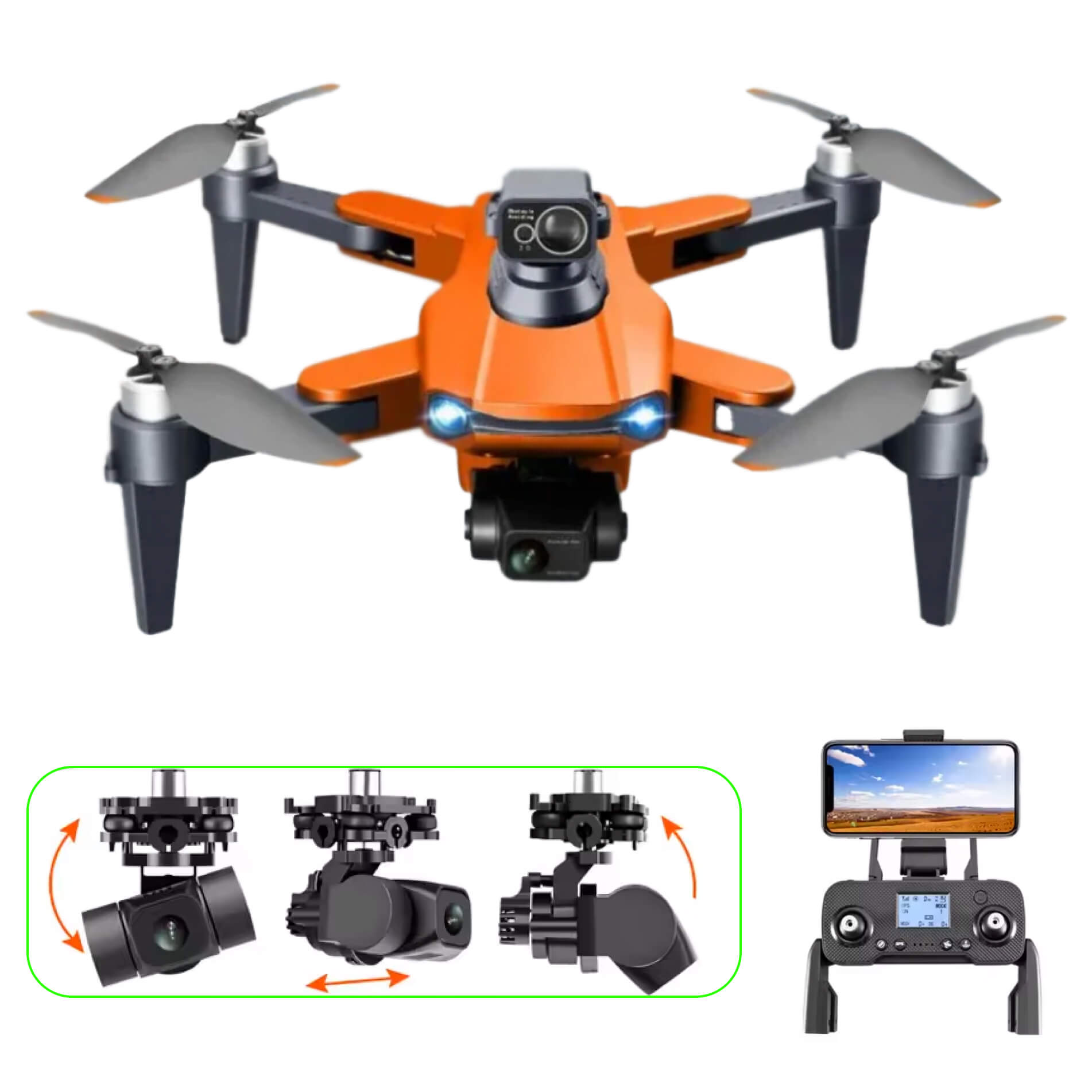 Altaris Aero Drone Pro Levert 8K Camera's, GPS Stabilisatie, Verlengde Batterijduur