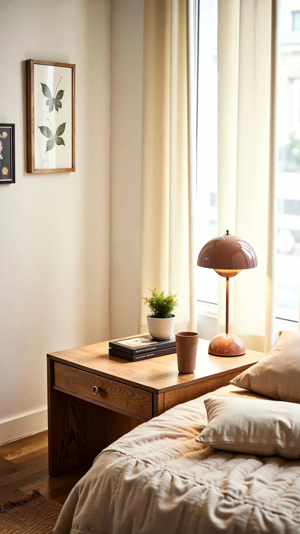 Draadloze tafellamp met minimalistisch design