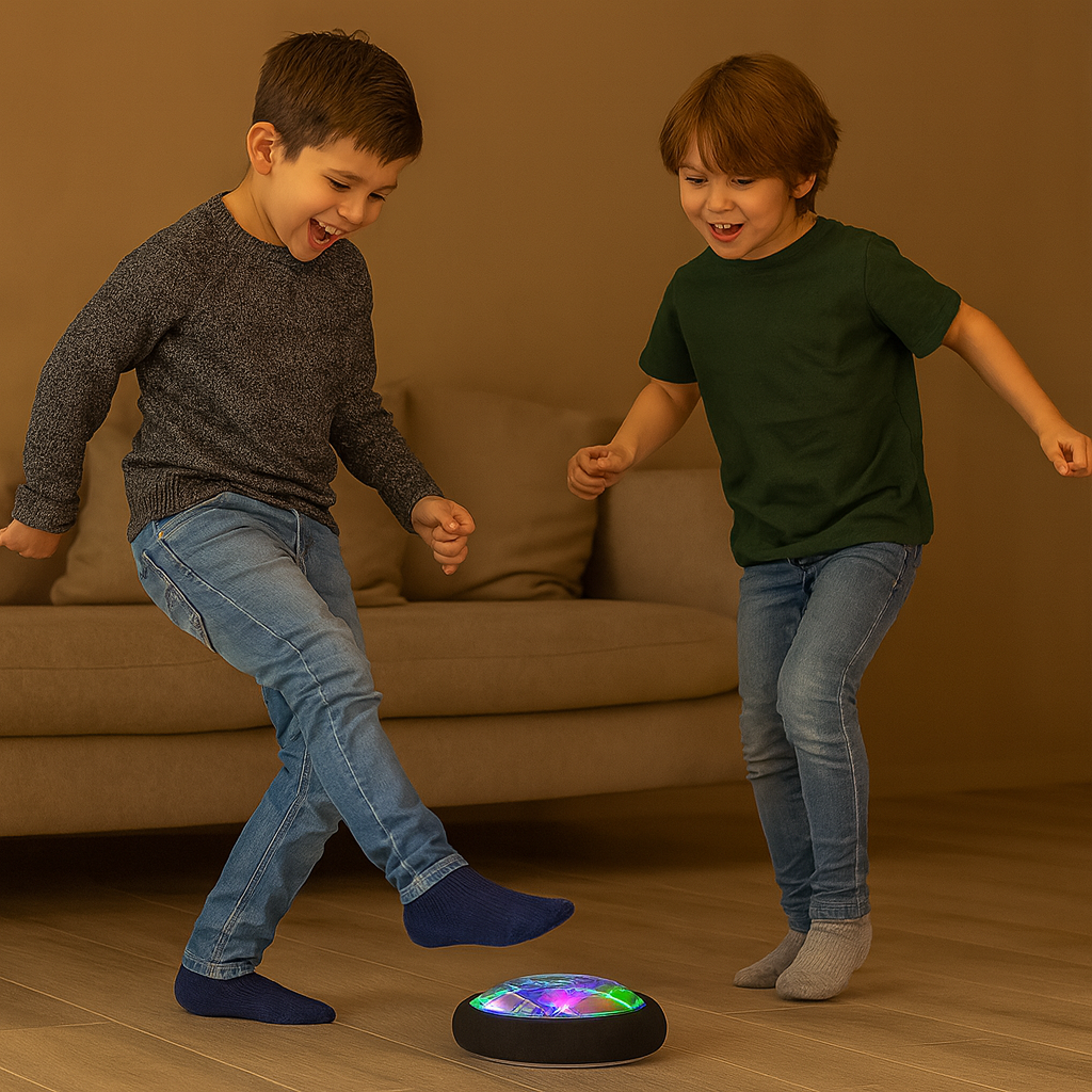 Skanto | Binnen Voetbal Hover Ball | LED-licht en Zachte Randen