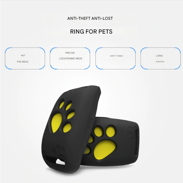 GPS-halsband voor katten & kleine honden – Echt-tijd tracking & IP67-bescherming