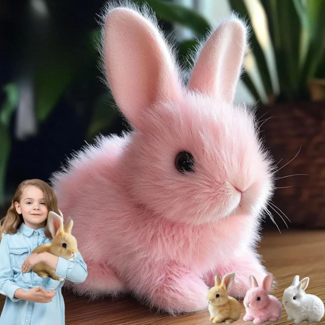 HoppiLoom Interactieve Haas – Lage Huppelende Pluche Speelgoed voor Kinderen