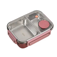 Geïsoleerde Lunchbox in RVS met Bento Design