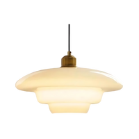 De Parel van Art Deco Glas Hanglamp