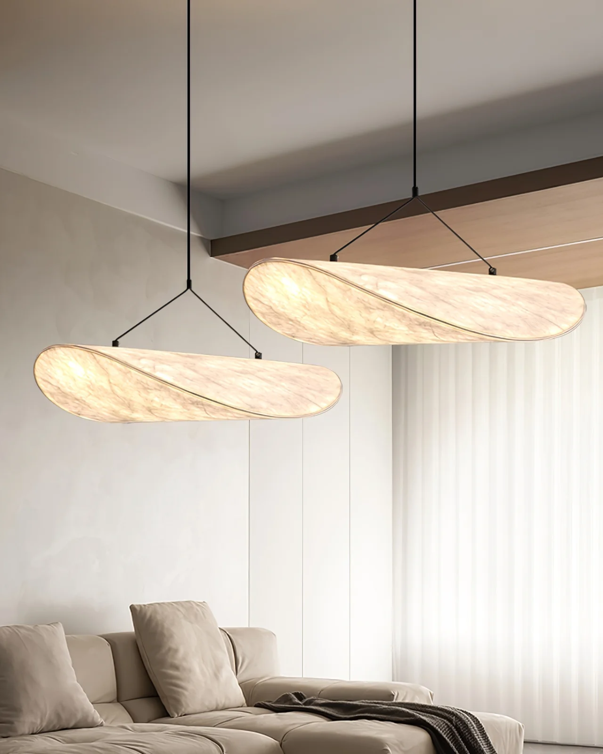 Japandi Hanglamp met Eclips Effect