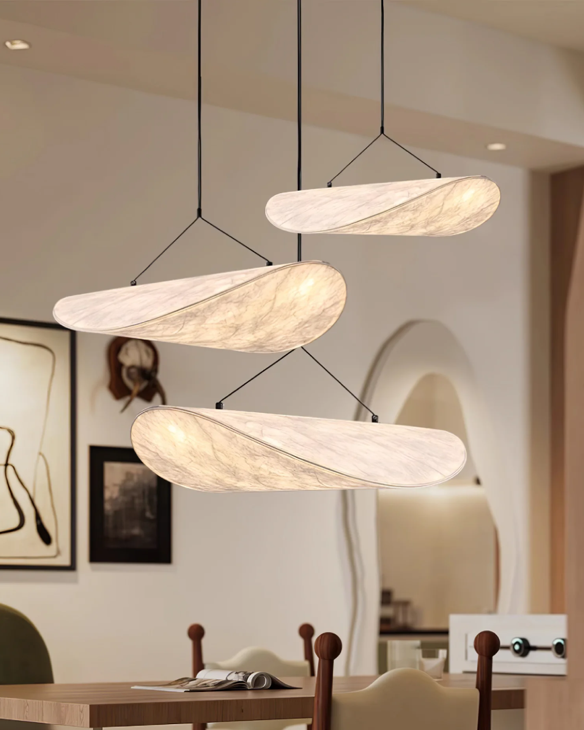 Japandi Hanglamp met Eclips Effect