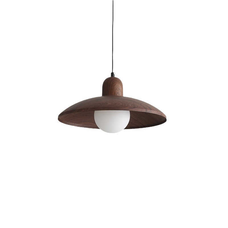 Japanse Wabi-Sabi Walnoot Hanglamp