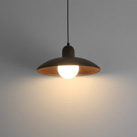 Japanse Wabi-Sabi Walnoot Hanglamp