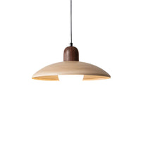 Japanse Wabi-Sabi Walnoot Hanglamp