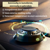 Autoluchtverfrisser | Roterende, op zonne-energie werkende autoluchtverfrisser met een premium gevoel