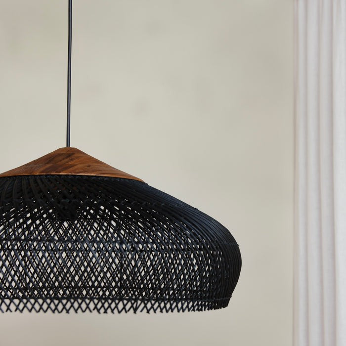 Geweven Koepel Bohemian Rattan Hanglamp