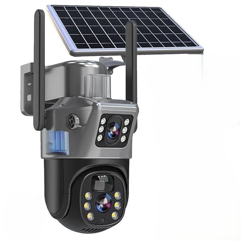DualGuard Solar 4K – Draadloze beveiligingscamera met zonnepaneel & 360° rondomzicht