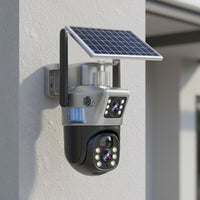 DualGuard Solar 4K – Draadloze beveiligingscamera met zonnepanelen & 360° zicht