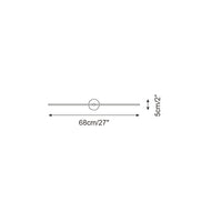 Minimalistische Wandlamp Lineaire Dubbele Stang Moderne Accentstijl