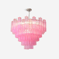 Kamenicky Lustre Cascades van Glas in Niveaus