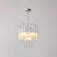 Kamenicky Lustre Cascades van Glas in Niveaus