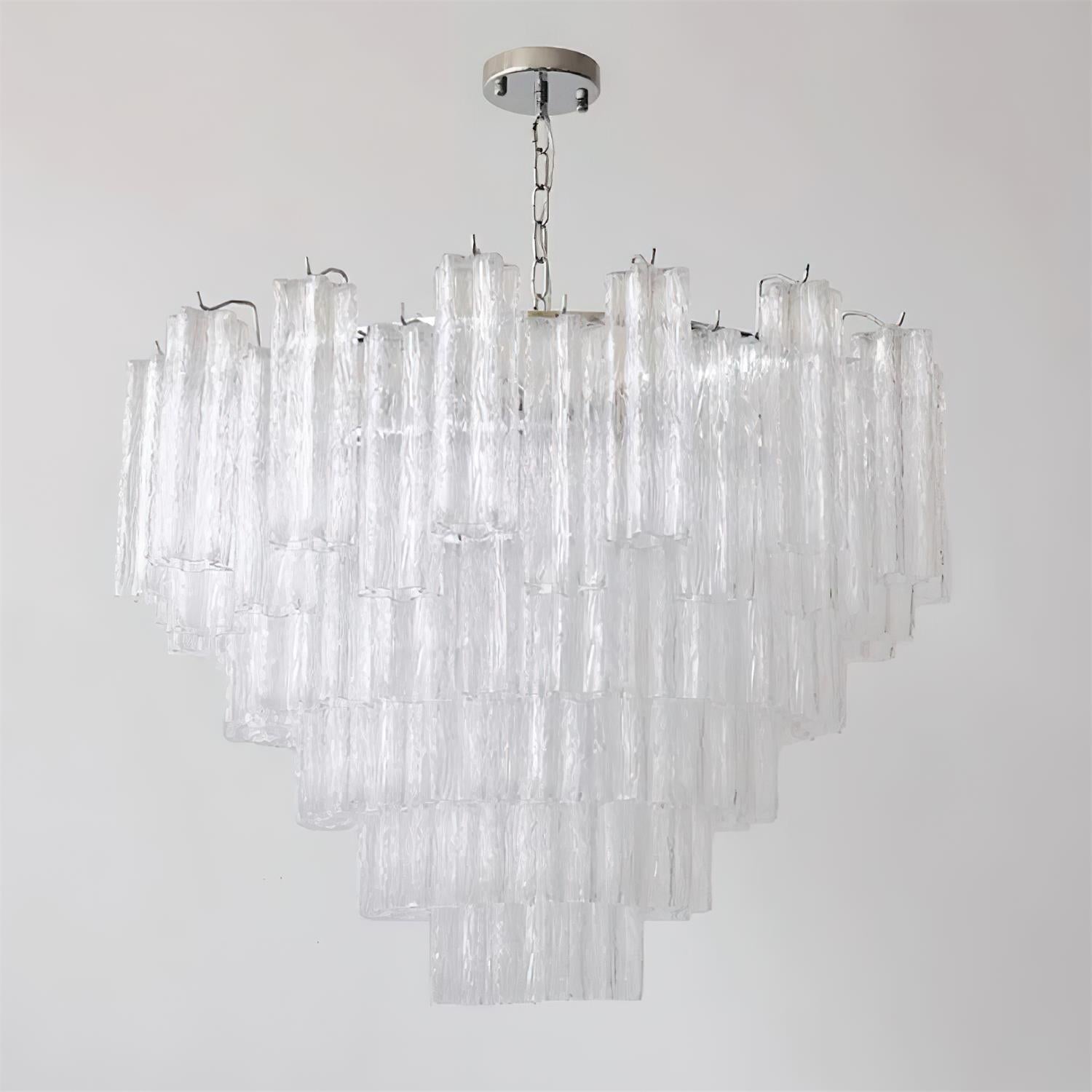 Kamenicky Lustre Cascades van Glas in Niveaus