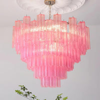 Kamenicky Lustre Cascades van Glas in Niveaus