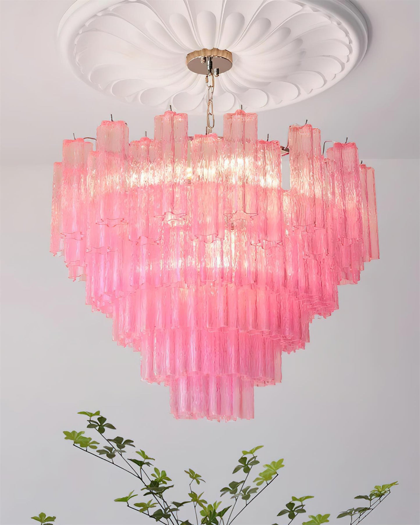 Kamenicky Lustre Cascades van Glas in Niveaus